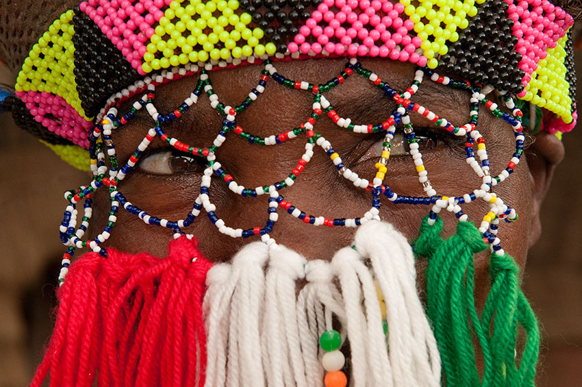 Traditioneller Perlenschmuck der Zulus